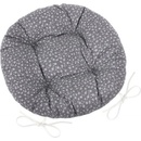 Bellatex Adéla prošívaný šedý kvítek 40 cm