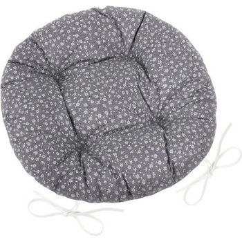 Bellatex Adéla prošívaný šedý kvítek 40 cm