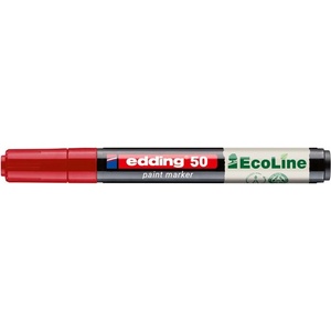 edding Лаков маркер, 2-3 мм, edding "50", червен 4-50-002 (4-50-002)
