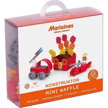Marioinex MINI Waffle Blocks Fireman střední sada