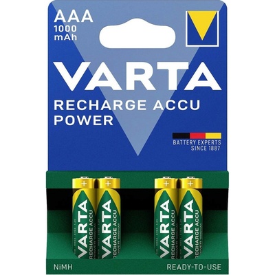 Varta RECH AAA 1000 mAh 4 ks 5703301404