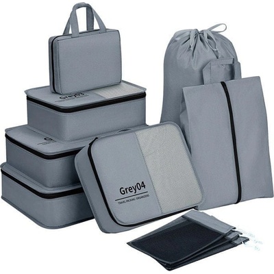 KUFRYPLUS Cestovní organizéry SN1492 šedá, 10 ks