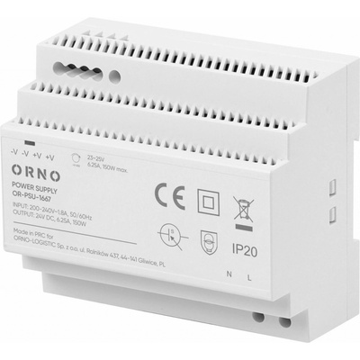 Napájací zdroj na DIN lištu 24V 6,25A 150W