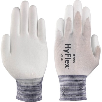 CERVA Ansell hyflex lite 11-600 / Ръкавици с покритие - бели 9 (0108001799090)