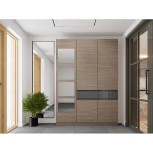 Bogdan Furniture I Портманто Mod 4091, Мока/Сив кобалт гланц
