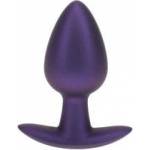 Ouch! Medium Silicone Plug Metallic Purple 7.9 cm Ergonomic Design