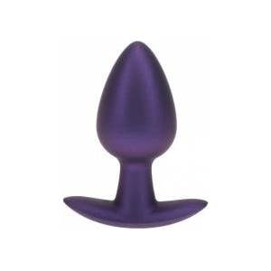Ouch! Medium Silicone Plug Metallic Purple 7.9 cm Ergonomic Design