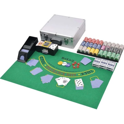 Greatstore Kombinovaný set poker/blackjack s 600 laserovými žetony