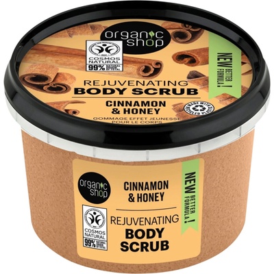 Organic Shop Rejuvenating body scrub cinnamon & honey 250 ml