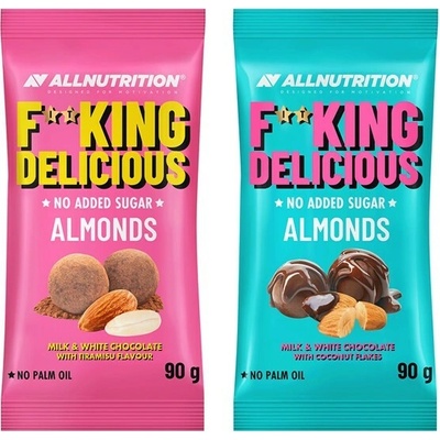 ALLNUTRITION Fitking Delicious Mandle MLIEKO A BIELA ČOKOLÁDA S PRÍCHUŤOU TIRAMISU 90 g