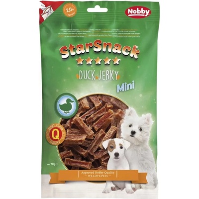 Nobby StarSnack Mini Jerky maškrta kačacie plátky 70 g