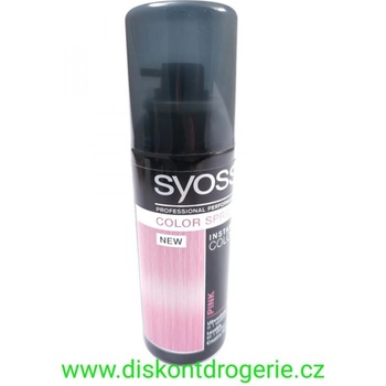 Syoss Instant Color dočasný barevný sprej Pink 120 ml