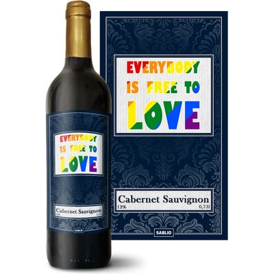 Sablio Everybody is free to love Cabernet Sauvignon Červené víno 12 % 0,75 l (holá fľaša)