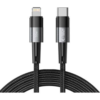 Tech-Protect Кабел Tech-Protect UltraBoost, Lightning към USB-C, PD, 20W, 3A, 2m, сив