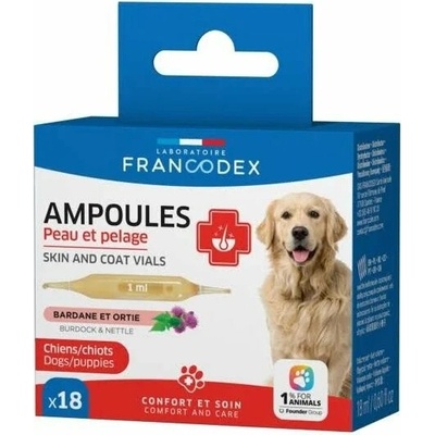 Francodex Skin and Coat ampulky pes štěně 18x1 ml