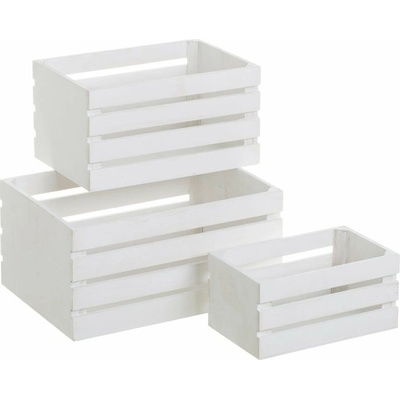 Casa Selección biele úložné boxy v súprave 3 ks 31 x 23 x 15 c M