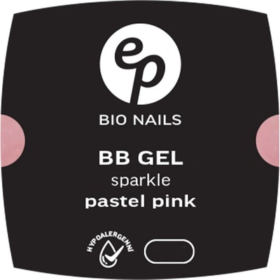 nails BB Fiber Sparkle jednofázový gél pastel pink l15 ml
