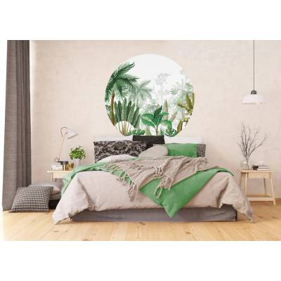 AG Design CR3322 Samolepicí vliesová fototapeta Tropický les, rozměry 140 x 140 cm