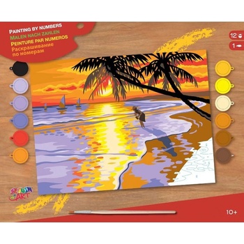 KSG Crafts Комплект за рисуване по номера KSG Crafts - Хавайски залез (2115)