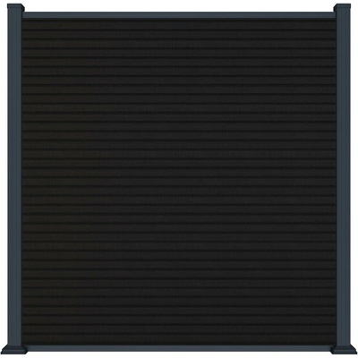 Rojaplast MODERN plotový panel WPC 180x180 cm HORIZONTÁLNÍ i VERTIKÁLNÍ a koncovky - antracit