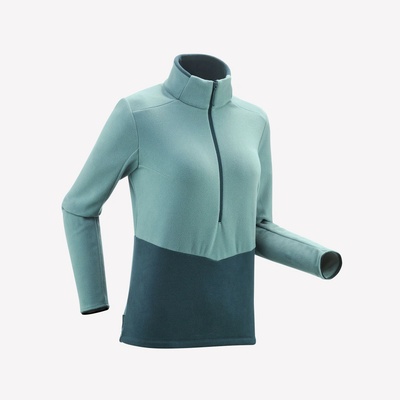 Quechua dámska fleecová mikina MH500 1/2 zips zelená