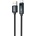Dudao L7T USB-A - USB-C 66W кабел с LED дисплей 1m - черен (6976625334407)