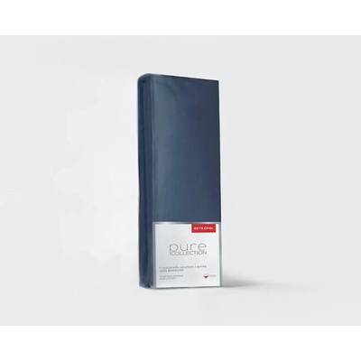 Detexpol Satén plachta prostěradlo Pure Collection denimová modrá 160X200