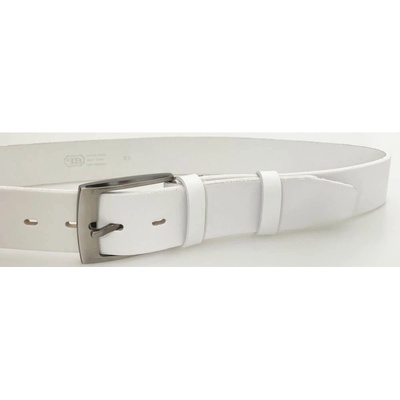 Penny Belts kožený opasek 34-00 bílý
