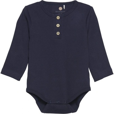 EN*FANT Dětské body LS Rib Parisian Night