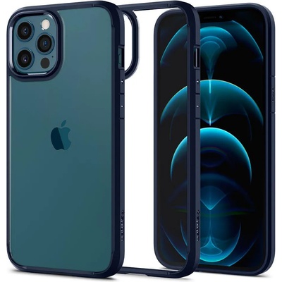 Spigen Противоударен Хибриден Калъф за iPhone 12/Pro, Spigen Ultra Hybrid Case, Син (ACS02251)