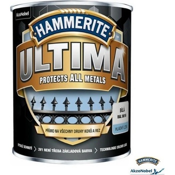 Akzo Nobel Hammerite ULTIMA barva hladká 3v1 přímo na rez a všechny druhy kovů tmavě hnědá RAL 8017, 0,75L , Stupeň: mat