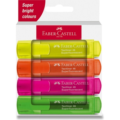 Faber Castell Textliner 46 Neon 4 ks