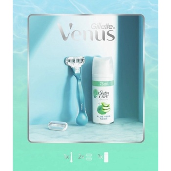Gillette Venus Smooth Classic + 2 накрайника + гел за пътуване 75 мл касета