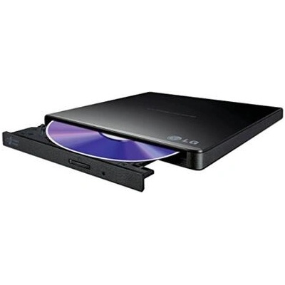 LG Оптично устройство, Hitachi-LG GP57EB40 Ultra Slim External DVD-RW, Super Multi, Double Layer, TV connectivity, Black (GP57EB40.AHLE10B)