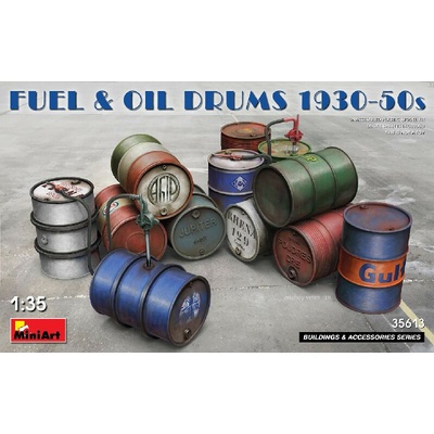 MiniArt Fuel & Oil Drums 1930-50s 1/35