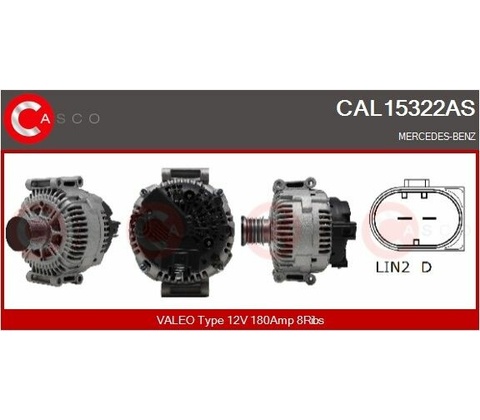ALTERNATOR 12V 180A
