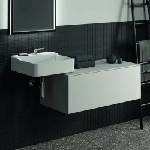 Ideal Standard Atelier Conca матово бял стенен шкаф с 1 чекмедже с плот 100 см (T4313Y1)
