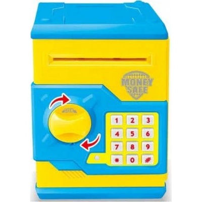 Sejf ATM s elektronickým zámkem žluto modrý