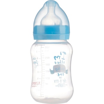 Полипропиленово шише за хранене с широко гърло Little Angel с биберон-