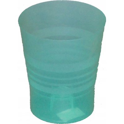 Plastkon Kvetináč plast bezfarebný, zelený 13 x 13 x 15 cm