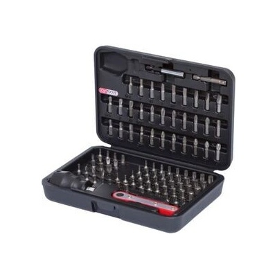 Sada 1/4 bezpečnostních bitů s ráčnou 99 ks KS Tools 911.2080