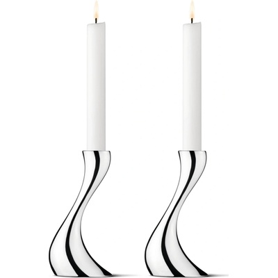 Georg Jensen Svietnik Cobra Mirror 16 cm – sada 2 ks