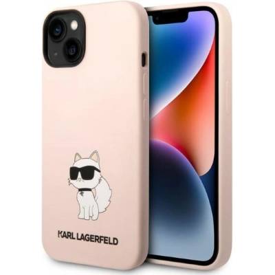 KARL LAGERFELD Кейс Karl Lagerfeld KLHCP14MSNCHBCP за iPhone 14 Plus 6.7", розов / розов, твърд, Silicone Choupette (KF001413-0)
