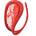 SuperLove Invisible Strapless C String Transparent Floral Lace Red
