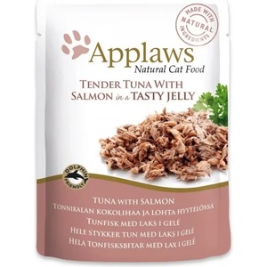 Applaws Tuna Wholemeat with Salmon in Jelly - пауч риба тон и сьомга в желе 70 гр 8278CE-A