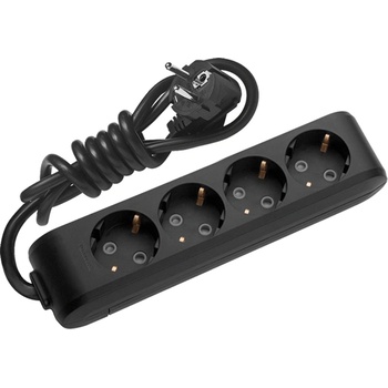 Image 1 of Panasonic РАЗКЛОНИТЕЛ 4 ГНЕЗДА ПАНАСОНИК wltb04412bl КАБЕЛ 1.5м ЧЕРЕН (wltb04412bl)