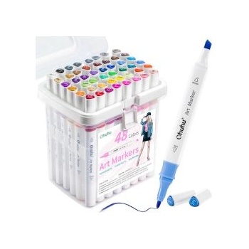 Ohuhu Арт маркери двувърхи Oahu 48 цвята