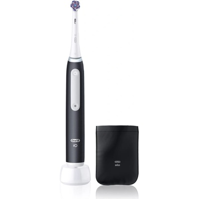 Oral-B iO White Clean електрическа четка за зъби с калъф за зарядно устройство Matte Black