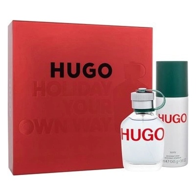 Hugo Boss Hugo Man EDT 75 ml + EDT 75 ml + deospray 150 ml darčeková sada