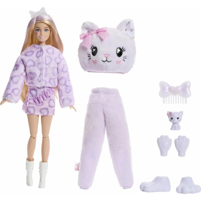 Barbie Cutie Reveal Sladké mašle fialová JJP64